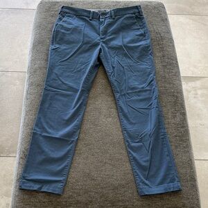 Express Blue Chino Pants Skinny Hyper Stretch